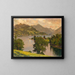 View of Lake Tegernsee from the West - Otto Strützel — framed artwork on a wall