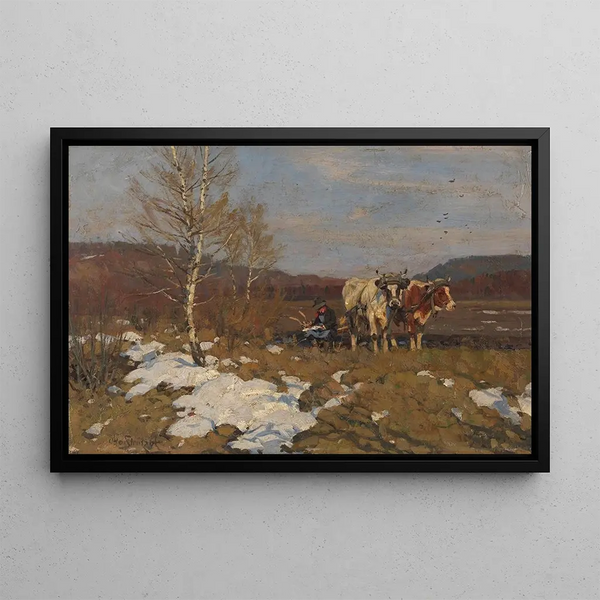 La pause du soir - Otto Strützel — framed artwork on a wall