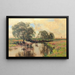 Ruisseau au bord de la rivière - Otto Strützel — framed artwork on a wall