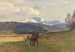 Cavalier dans un paysage de montagne Benediktenwand - Otto Strützel — artwork view