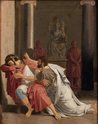 Otto Wallgren - Burrhus Neros Tutor Prostrating Himself before his Sovereign Lord.webp