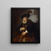 Portrait of an Old Man - Otto Wüstlich — framed artwork on a wall
