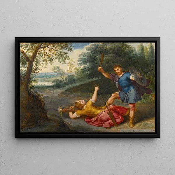 The Triumph of Wisdom over Fortune - Otto van Veen — framed artwork on a wall