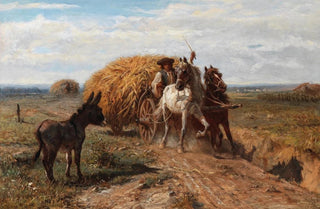 Otto von Thoren - Ein Esel auf der Landstrae.webp