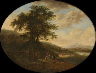 Italian landscape painting - Ottomar Hackius — artwork view