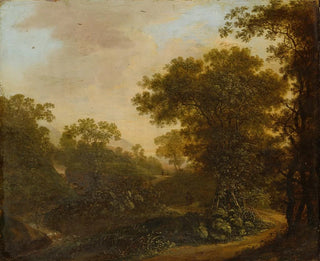 Landscape with Path in the Woods - Ottomar Hackius — artwork view