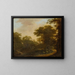 Landscape with Path in the Woods - Ottomar Hackius — framed artwork on a wall