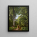 A beech forest in May near the manor of Iselingen in Zeeland - P. C. Skovgaard — framed artwork on a wall