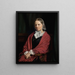 Amalie Elisabeth Freund, daughter of Sculpteur H. E. Freund, wife - P. C. Skovgaard — framed artwork on a wall