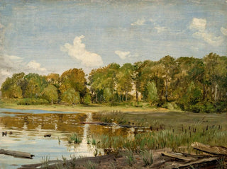 By the lake Gurre, in Denmark - P. C. Skovgaard — artwork view