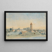 The Gåsetårnet Reservoir in Vordingborg - P. C. Skovgaard — framed artwork on a wall