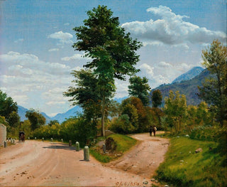 Italian landscape painting - P. C. Skovgaard — artwork view