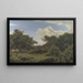 Chêne trees in Nordskoven near Jægerspris, Zealand - P. C. Skovgaard — framed artwork on a wall