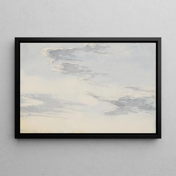 Study of sky and air - P. C. Skovgaard — framed artwork on a wall