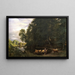 Summer Afternoon by a Lake - P. C. Skovgaard — framed artwork on a wall