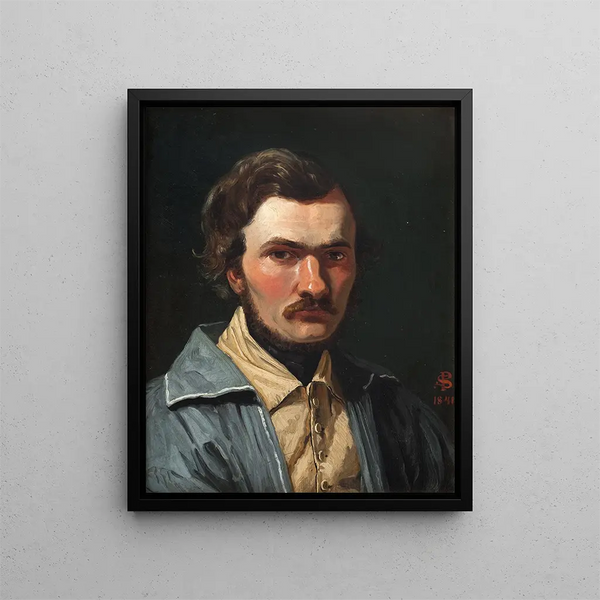 The painter J. Th. Lundbye - P. C. Skovgaard — framed artwork on a wall