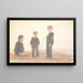 Three boys with straw hats - P. C. Skovgaard — framed artwork on a wall