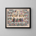 the fourteen stations of the cross - P. D. Farrell — framed artwork on a wall