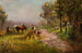 Harvesting Hay Painting - P. de Bruin — artwork view