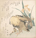 Pair of mandarin ducks and iris flowers - Kubo Shunman — artwork view