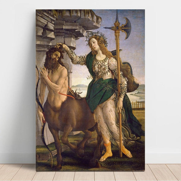 Reproduction of the painting Pallas and the Centaur - Sandro Botticelli