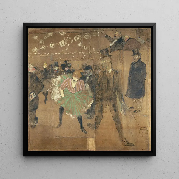 Panels for La Goulue's Shack at the Foire du Trône in Paris - Henri de Toulouse-Lautrec — framed artwork on a wall