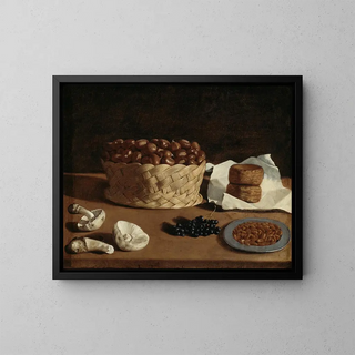 Kitchen Still Life Painting - Paolo Antonio Barbieri — framed artwork on a wall