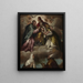 Couronnement de la Vierge - Paolo Farinati — framed artwork on a wall