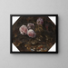 Frogs, wild roses, shells and butterflies - Paolo Porpora — framed artwork on a wall