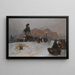 The Anichkov Bridge on the Nevski Perspective at dusk - Paolo Sala — framed artwork on a wall