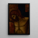 Fragment of Crucifixion of a Painted Cross - Paolo Veneziano — framed artwork on a wall