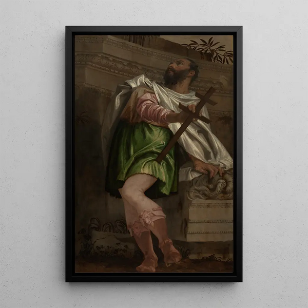 Allegory of Navigation with a Jacob's Staff - Paolo Véronèse — framed artwork on a wall