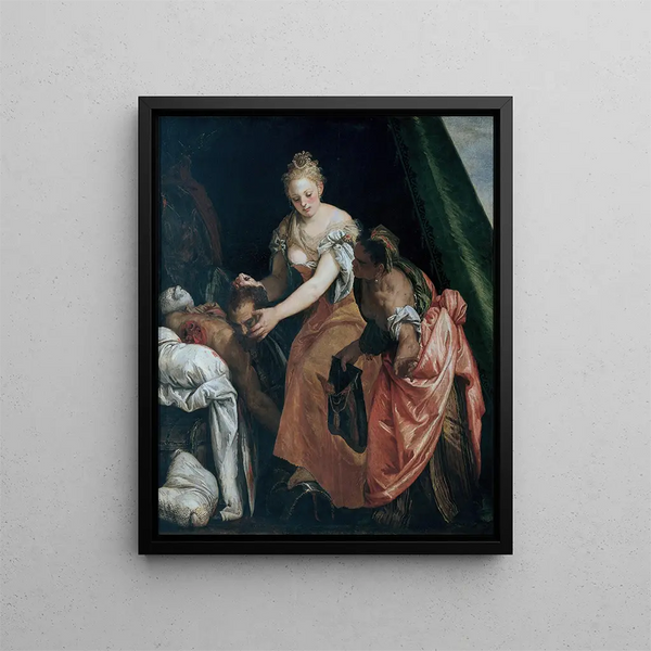 Judith and Holofernes - Paolo Véronèse — framed artwork on a wall