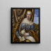 Portrait of a lady as Saint Agnes - Paolo Veronese — framed artwork on a wall
