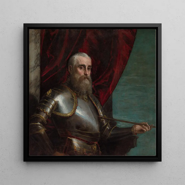 Portrait of Agostino Barbarigo - Paolo Veronese — framed artwork on a wall