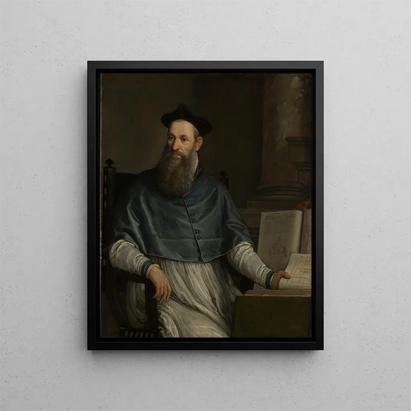Portrait of Daniele Barbaro - Paolo Véronèse — framed artwork on a wall