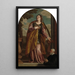 Sainte Lucie et un donateur - Paolo Véronèse — framed artwork on a wall