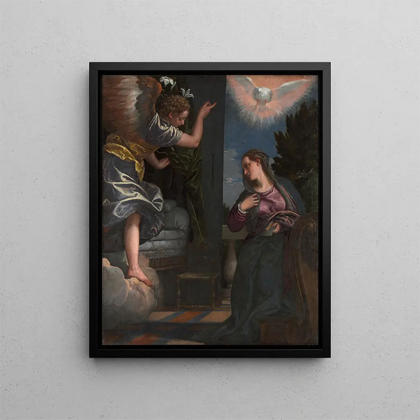 L'Annunciation - Paolo Véronèse — framed artwork on a wall