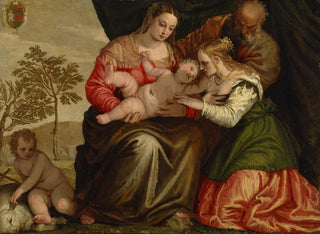 The Mystic Marriage of Saint Catherine - Paolo Veronese — artwork view