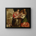The Mystic Marriage of Saint Catherine - Paolo Veronese — framed artwork on a wall