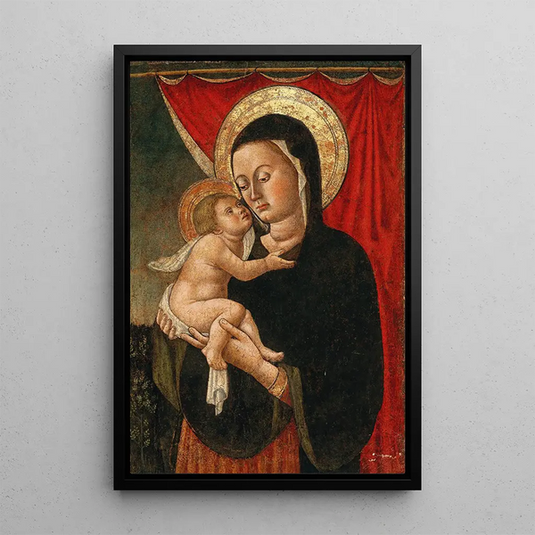 La Vierge à l'Enfant - Paolo di Stefano Badaloni — framed artwork on a wall