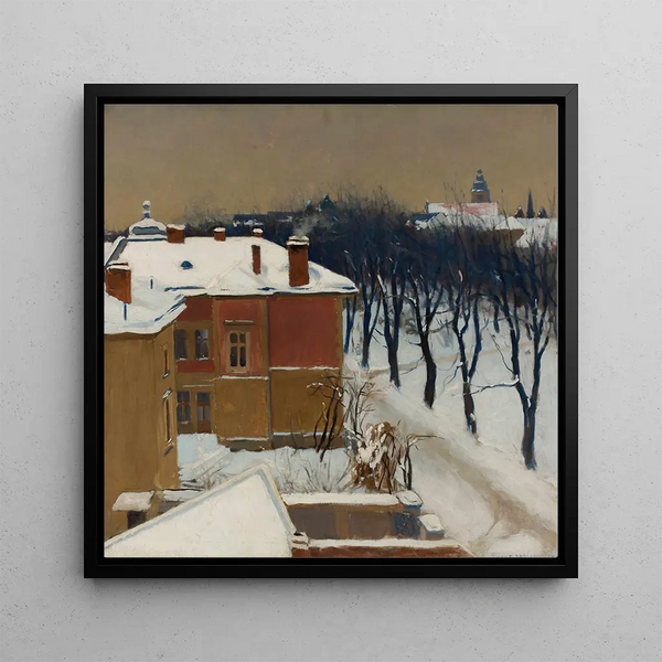Parc Planty in Kraków - Edward Trojanowski — framed artwork on a wall