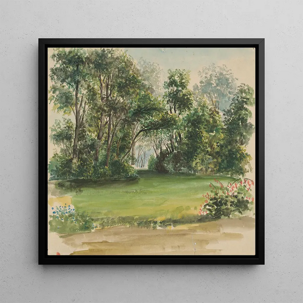 Parc à Strky - Ladislav Mednynszky — framed artwork on a wall