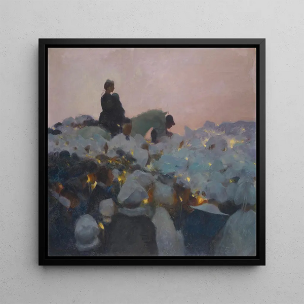 Pardon en Bretagne - Gaston La Touche — framed artwork on a wall