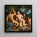 Paris and Oenone - Cornelis Cornelisz van Haarlem — framed artwork on a wall