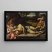 The Dead Christ wept by angels - Paris Bordone — framed artwork on a wall