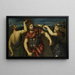 Perseus armed by Mercury and Minerva - Paris Bordone — framed artwork on a wall