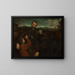 Portrait of a man in armor with two pages - Paris Bordone — framed artwork on a wall