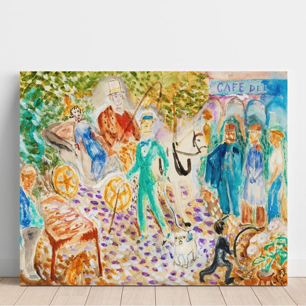 Reproduction of the painting Parisergata Painting - Nils Dardel