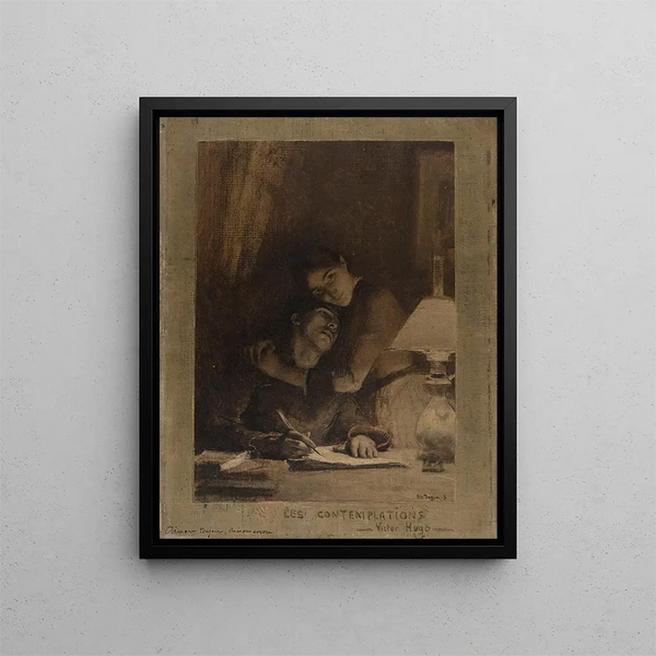 Aimons toujours aimons encore - Pascal-Adolphe-Jean Dagnan-Bouveret — framed artwork on a wall